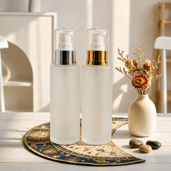 Chai thủy tinh đựng serum 100ml nắp bơm