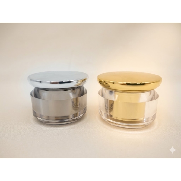 Hũ Mỹ Phẩm Đĩa Bay 20g Mạ Vàng / Mạ Bạc Cao Cấ