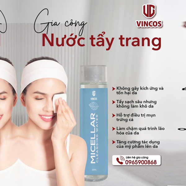 GIA CÔNG NƯỚC TẨY TRANG CHUẨN CGMP