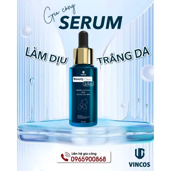 GIA CÔNG SERUM LÀM DỊU – TRẮNG DA BEAUTY CLEAR WHITE