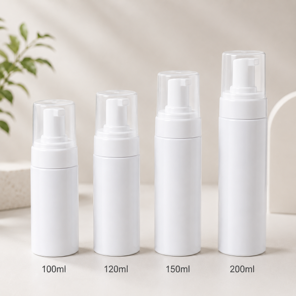 Chai tạo bọt thân trắng 80-200ml