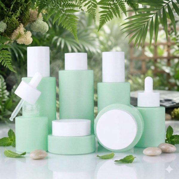 Chai lọ mỹ phẩm Xanh Pastel
