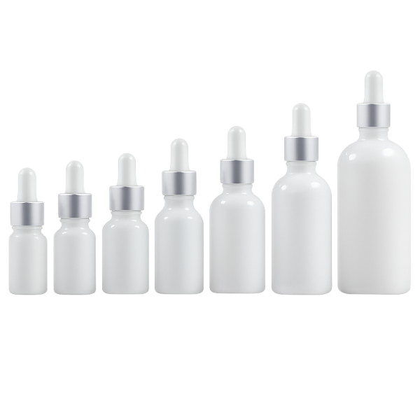 Bộ serm màu sứ 5ml-100ml nắp khoen bạc bóng