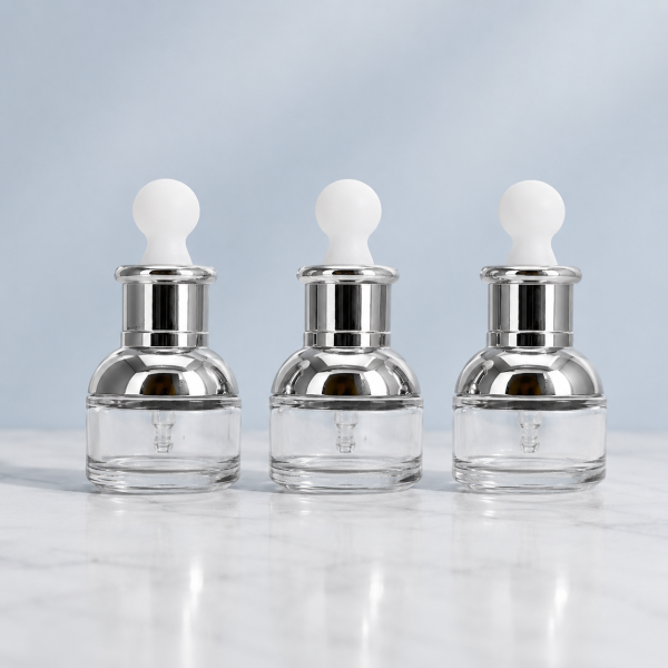 Lọ Đựng Tinh Chất 20ml Cao Cấp Nắp Bạc