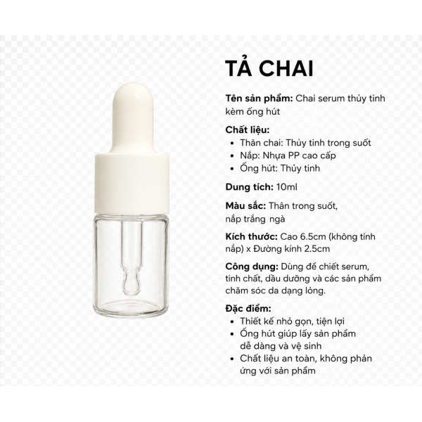 Chai serum 5ml borosilicate